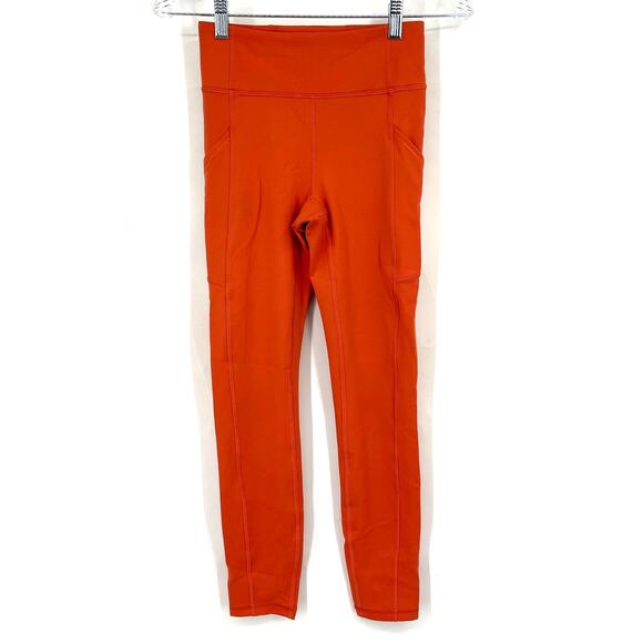 Lululemon Invigorate High Rise Tight 25" Brick Size 4 - Picture 1 of 8